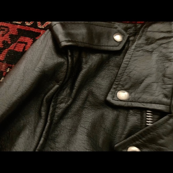 First Genuine Leather Vintage Motorcycle Jacket - Picture 5 of 8